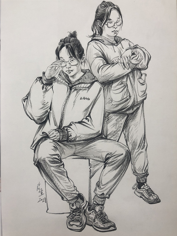 启佳速写作品