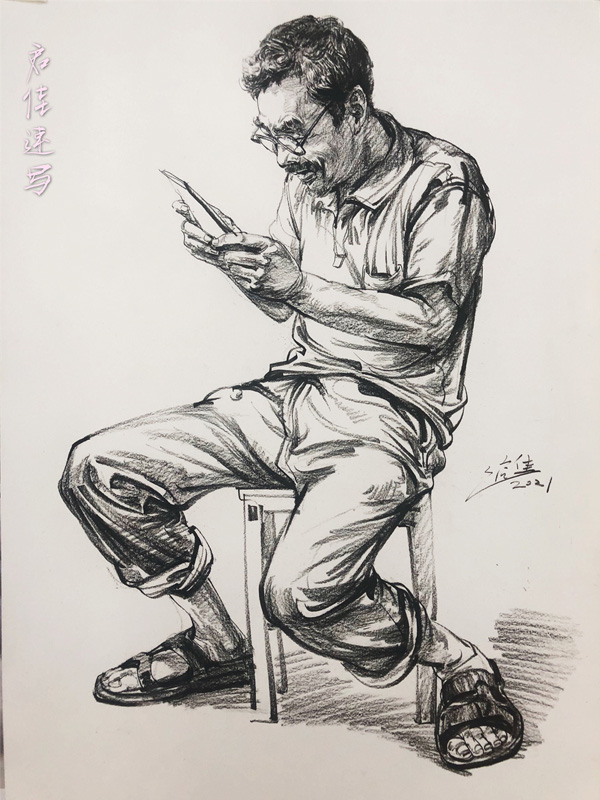 启佳速写作品