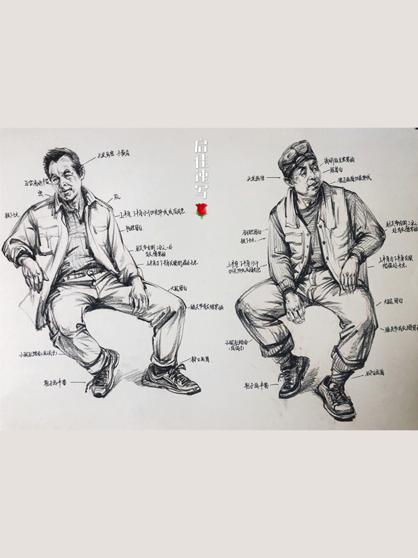 启佳速写作品
